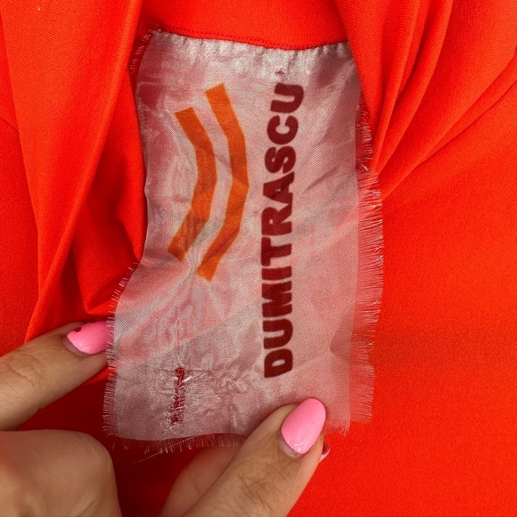 DUMITRASCU Orange Long Sleeve Turtleneck - Picture 6 of 7